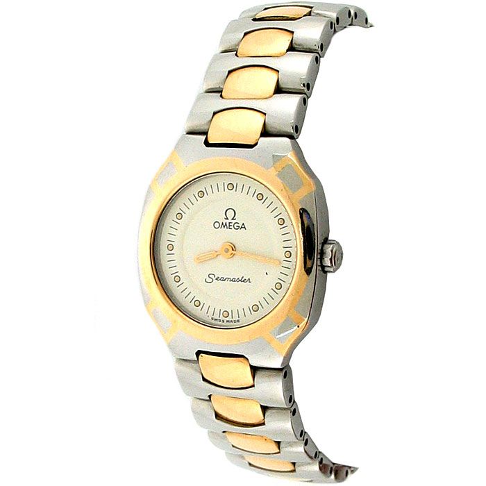 Omega Seamaster Two Tone Ladies Wrist Watch Quartz  