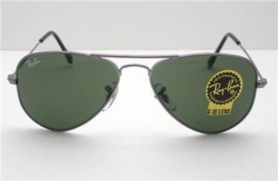 Ray Ban 3044 W3100 Gunmetal G15 SMALL 52 New Authentic  