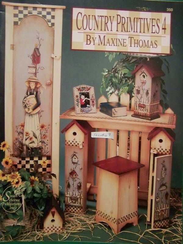 COUNTRY PRIMITIVES 4 TOLE MAXINE THOMAS SCHEEWE 1996  