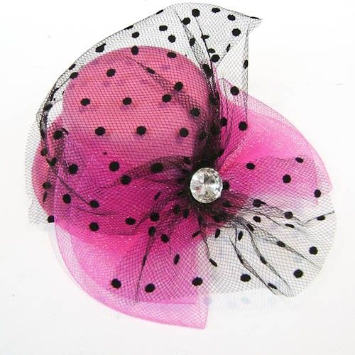 Mink Schmink Goth Lolita Mini Top Hat   Fuschia  