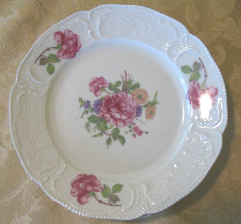 ROSENTHAL Sanssouci Selb Germany BREAD Plate Pink Rose on PopScreen