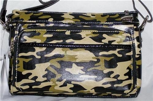 NEW KATHY VAN ZEELAND Camo CAMOUFLAGE MONTE CARLO Crossbody Organizer 