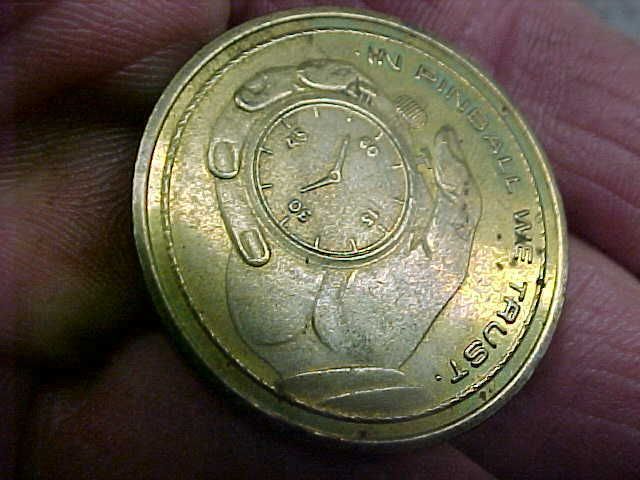 RARE Safe Cracker Safecracker In Pinball we trust token metal coin 