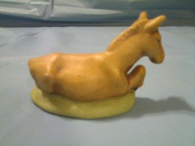 VINTAGE NATIVITY LYING DONKEY FIGURINE MADE IN CHINA  