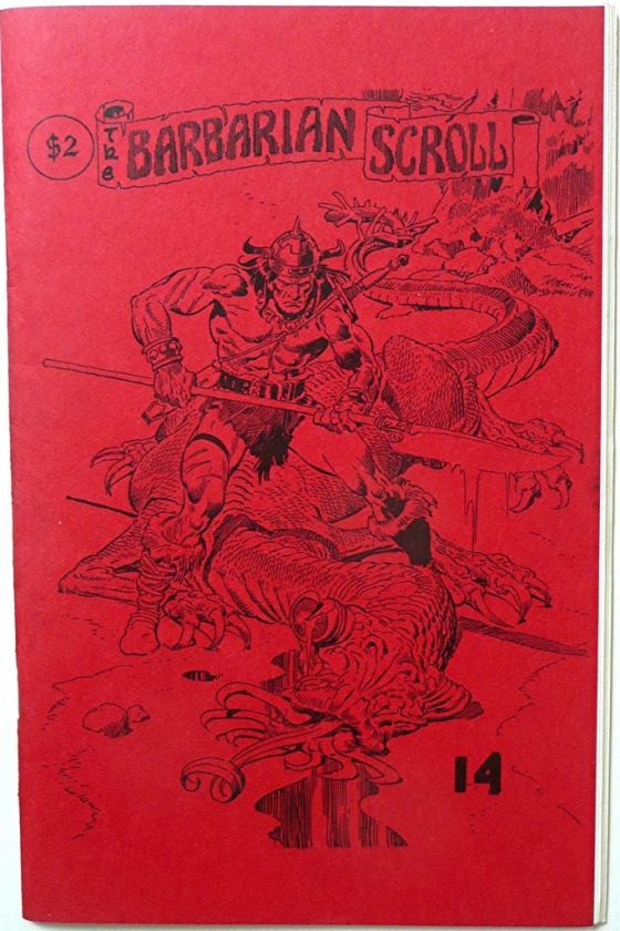 BARBARIAN SCROLL #14. 1990. ROBERT. E. HOWARD FANZINE  