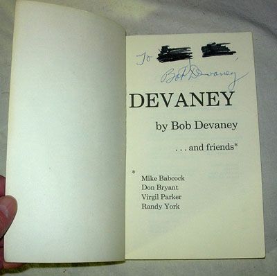 BOB DEVANEY AUTOGRAPHED BOOK   NEBRASKA HUSKERS COACH  