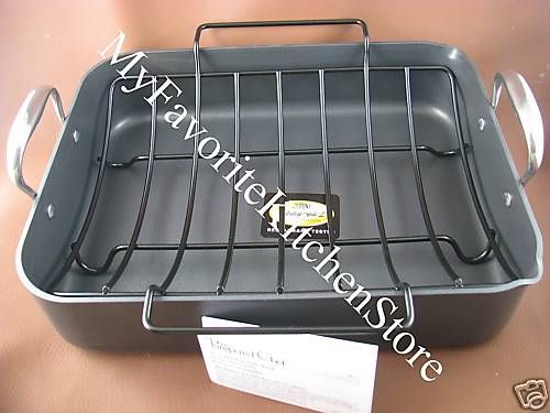 PAMPERED CHEF Roasting Pan with Rack 2872 NEW NIB  