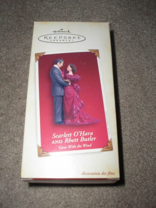 2005 SCARLETT OHARA & RHETT BUTLER HALLMARK ORNAMENT  