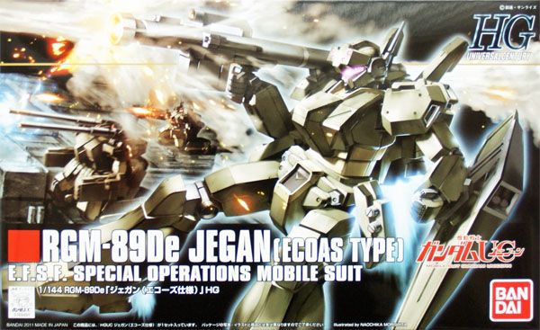 GUNDAM RGM 89De JEGAN (ECOAS TYPE) 1/144 kit   Bandai HGUC 123  