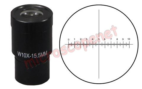 Portable Shop Measuring 40X Microscope with 4X Reticle Eyepiece  