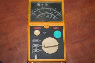 MEGGER BM100 INSULATION TESTER BM101  