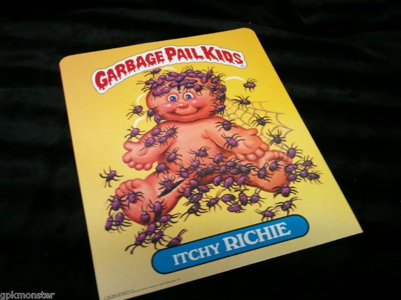 GARBAGE PAIL KIDS RARE ITCHY RICHIE DIZZY DAVE FOLDER  