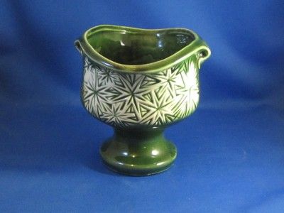 Vintage McCoy Vase   MCP 11   1968   Starburst Green  