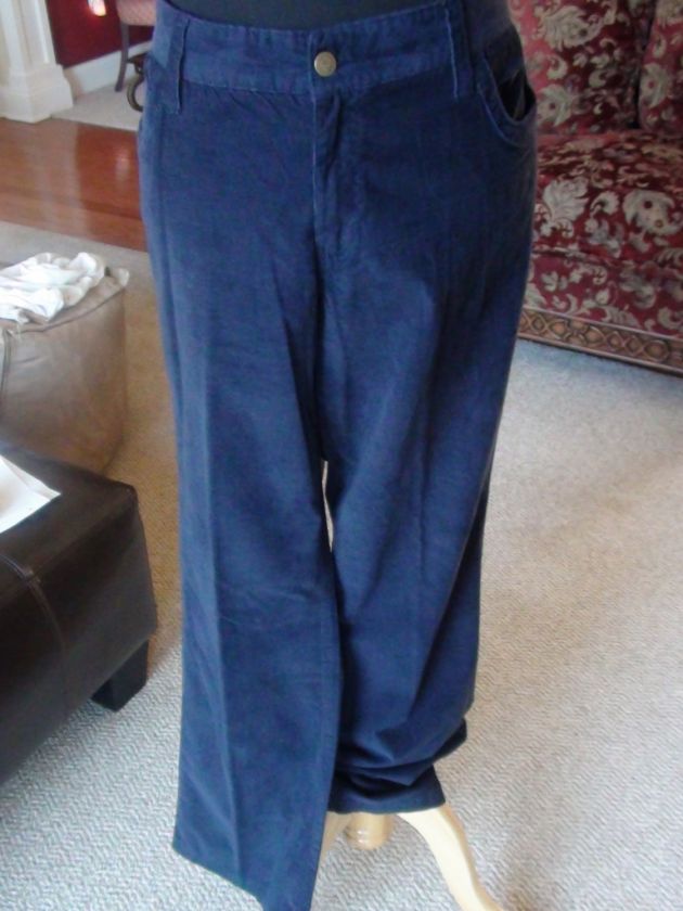 Izod Stretch Pants Navy Corduroy misses 12  