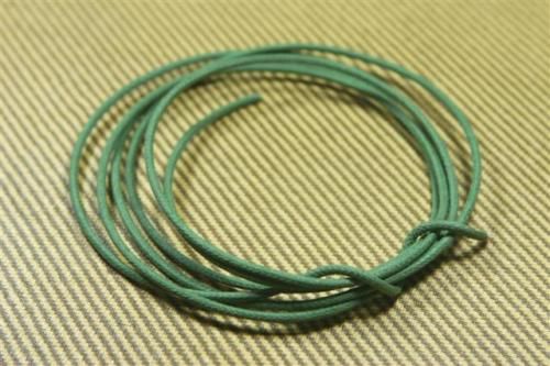 20 AWG vintage style solid cloth wire 6 ft   GREEN  