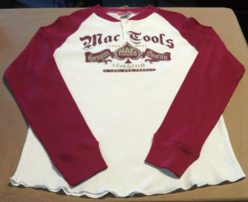 Mac Tools Mens Henley Long Sleeve Shirt sz L, XL, 2XL  