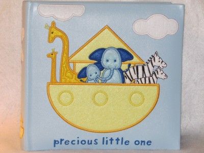 New Baby Boys Blue Noahs Ark Keepsake Photo Album ~Holds 160 