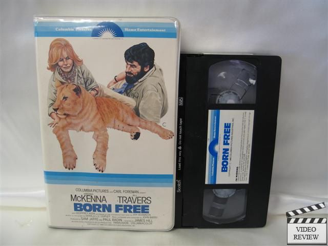 Born Free VHS Virginia McKenna, Bill Travers  