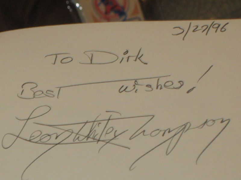 LAST TRAIN TO ALCATRAZ SIGNED BY LEON WHITEY THMPSON  