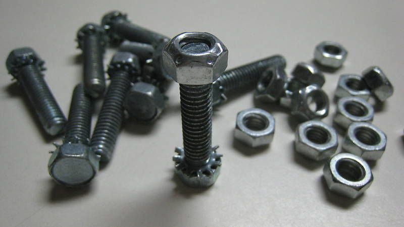 50 Keps Bolts W 50 Lock Nuts 5/16   18 x 1 1/2 in  