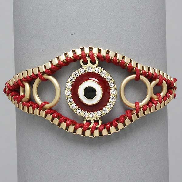 Kim Kardashian Evil Eye Basketball Wives Poparazzi Bracelet *Fast Free 