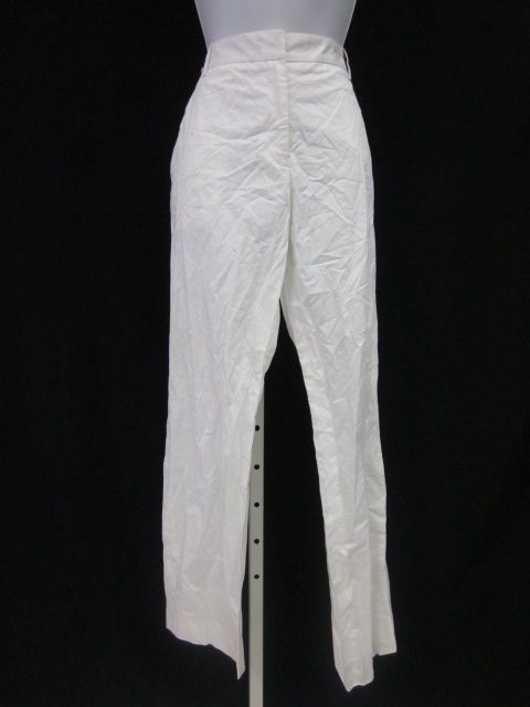 NWT TSE White Cotton Pants Slacks Trousers Sz 8  