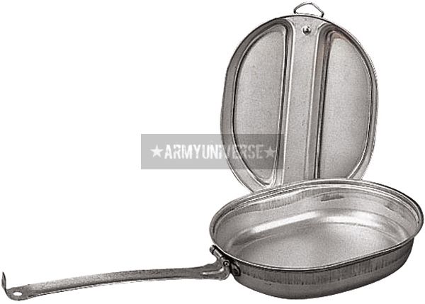 Aluminum Military Style 2 Piece Mess Kit (Item # 133)