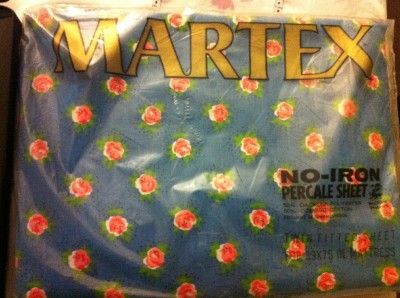 NIP Martex No Iron Percale Sheet Twin Fitted Sheet  