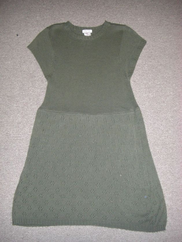 Funky People XL green sweater tunic dress  