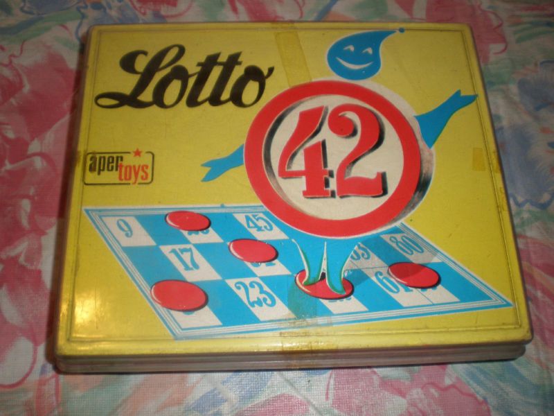 Vintage Greek Boardgame APERGIS LOTTO 42 70S  