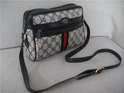 VINTAGE MONOGRAM GUCCI SHOULDER BAG  