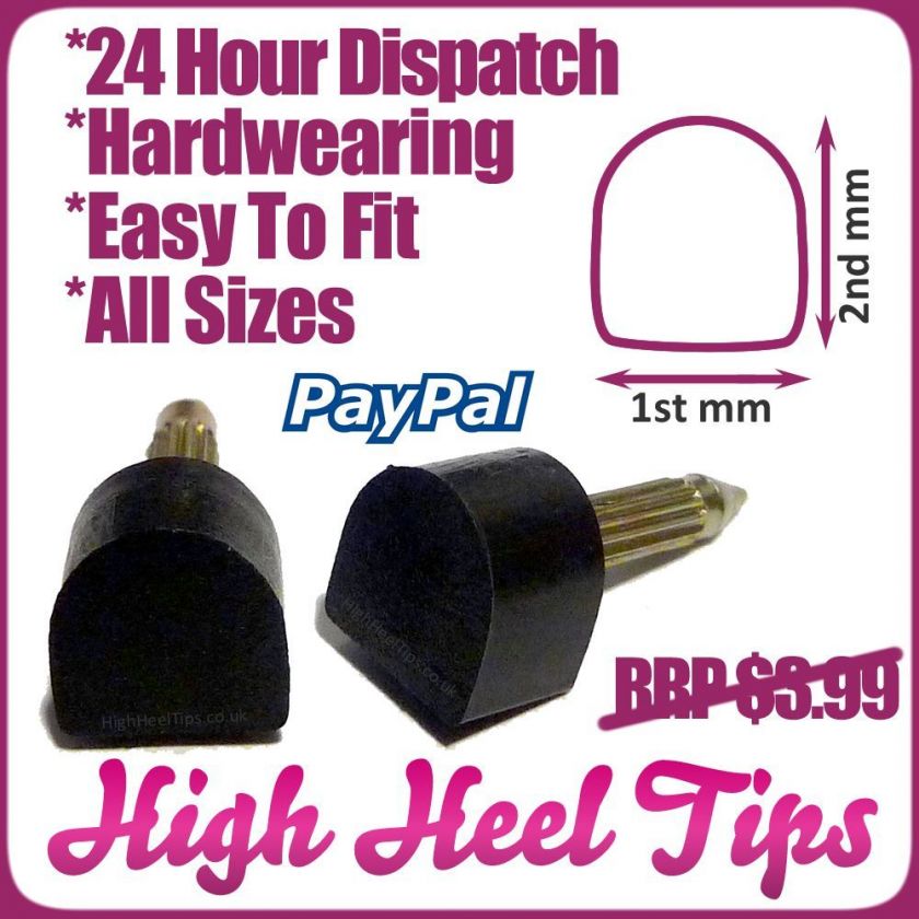   Shoe Tips   ALL SIZES AVAILABLE   Replacements Repair Stilettos  