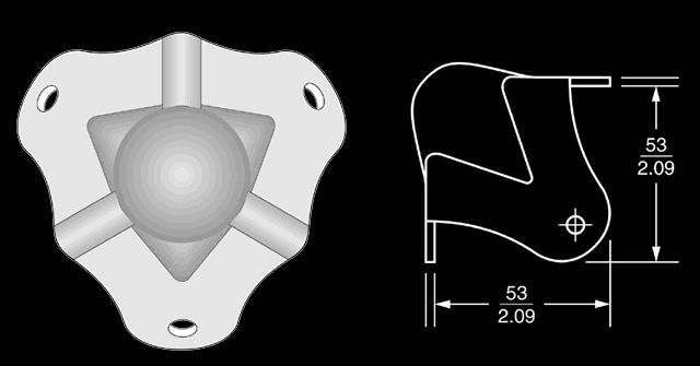 Medium ATA Flight Road Case Ball Corner  