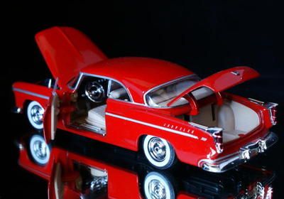 1955 Chrysler C300 MOTORMAX Diecast 124 Red  