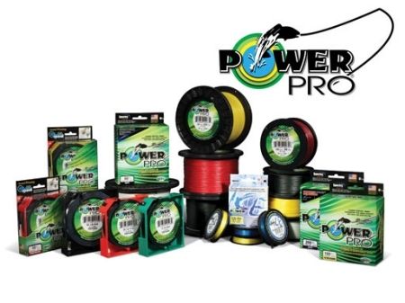 POWERPRO BRAIDED LINE 4 30 40 50 65 80 GREEN & WHITE  