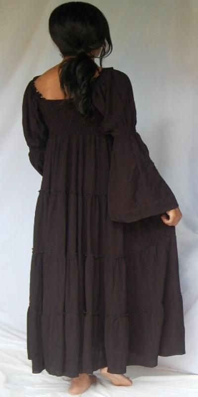 V991 BLACK/DRESS MAXI EMPIRE MADE 2 ORDER M L 1X 2X  