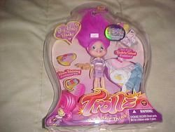 VINTAGE2004 TROLLZ DOLL AMETHYST VAN DER TROLL UNOPENED  