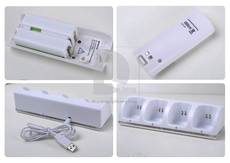  2800mAh Ni MH Rechargeable Battery For Nintendo Wii Remote EG02  