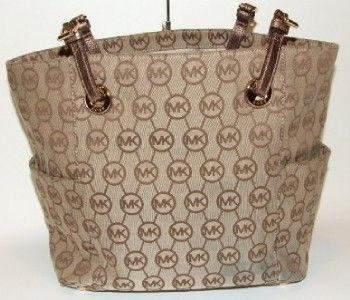 Michael Kors Grayson Signature Monogram E/W Tote Bag Purse Handbag 