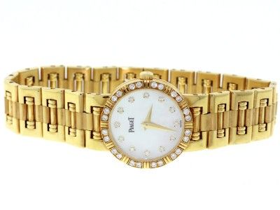 Piaget Dancer 80564 K81 Quartz Solid 18K Yellow Gold Diamond Women 