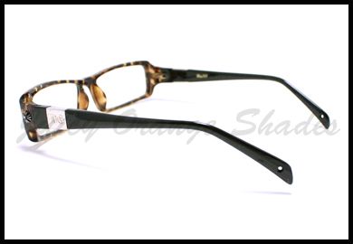 RECTANGULAR PLASTIC Frame CLEAR Lens OPTICAL Glasses TORTOISE