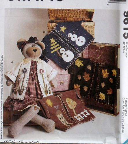 large greeter Teddy Bear pattern 30 seasonal applique  