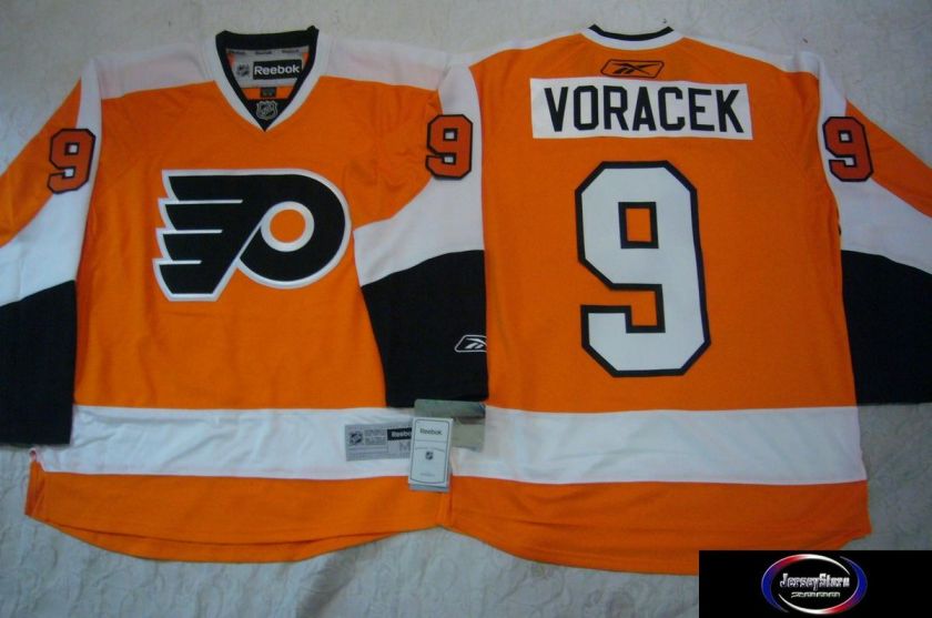 REEBOK Flyers JAKUB VORACEK Hockey JERSEY Orange SMALL  