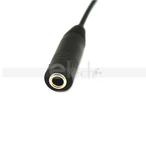 NEW black 2.5mm Male to 3.5mm Female headphone adapter 3.5 mm jack 