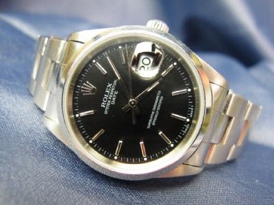 1997 Mens Vintage Rolex Date SS Oyster Band Ref 15200 U Serial #306 