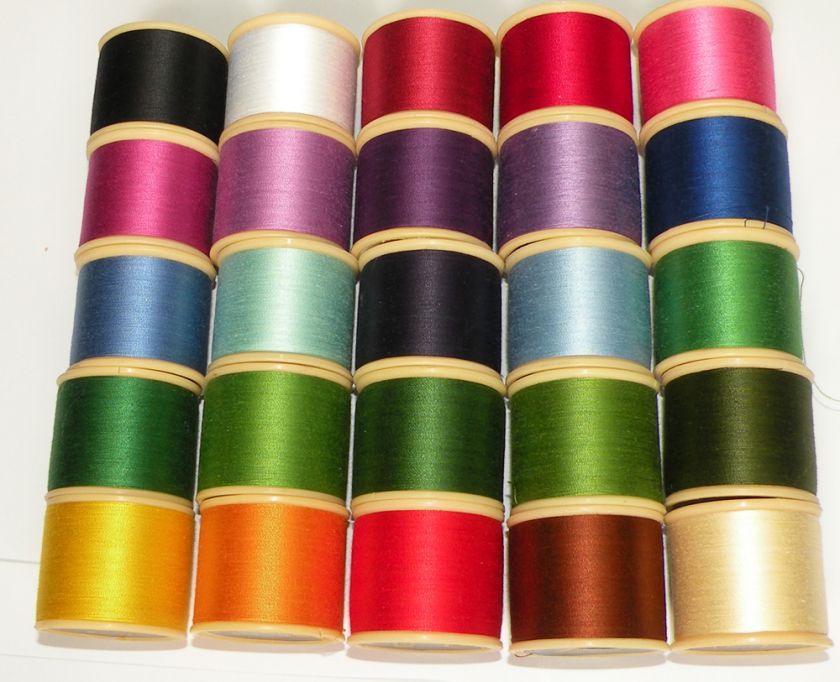 12 Spools COATS Anchor Cotton Thread, 600 M. each  