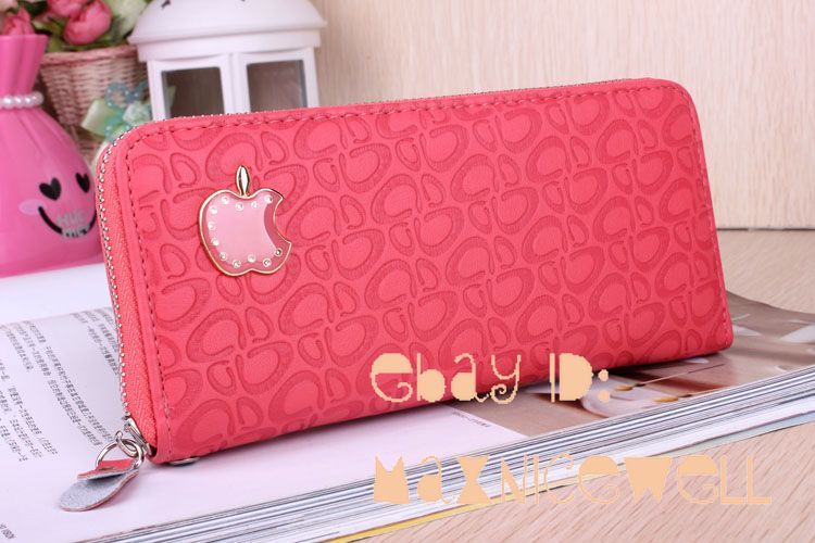 NEW Quality Gril Womens Bracelet Zipper Long PU Wallet Clutch Purse 