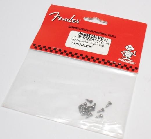 New Genuine FENDER Truss Rod Cover Screws pkg of 12 0021404049  