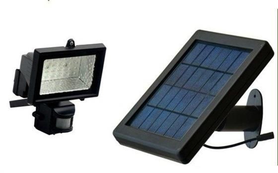 1XOutdoor Solar 28 LED Motion Sensor PIR Wall Mount Garden Flood Light 