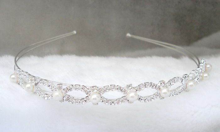 wholesale12pcs rhinestone crystal headwear clear  